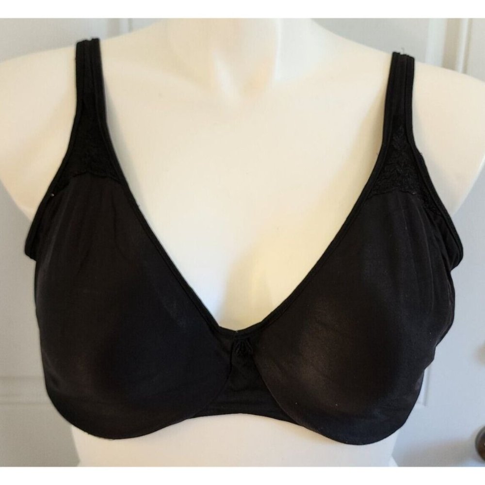 Bali 3385 Women's Passion For Comfort Minimizer Bra Underwire Unlined Black 40D